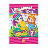 Набір кольорового картону А4 АП-1101, 7 аркушів 230 г/м2 Вид 3