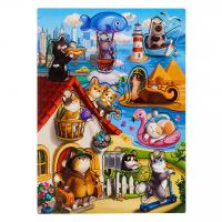 Сортер-вкладиш Котики - 1 Ubee ПСД128