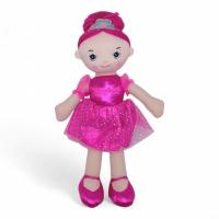 Мʼяка лялька Балерина, 38 см (малинова) MIC C61102