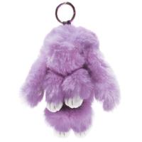 Брелок кролик хутряний, бузковий (14 см) MIC BR2132
