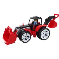 Трактор пластиковий, з двома ковшами (червоний) Bamsic 007/17