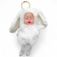 Брелок хутряний Пупсик-вушка (20 см), білий MIC 5318ЛК