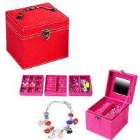 Набір для створення прикрас, червоний (намистини можуть відрізнятись) MIC 769-25