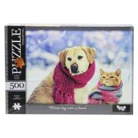 Пазли Зимовий день, 500 елементів Dankotoys С500-14-01,02,03,04...12