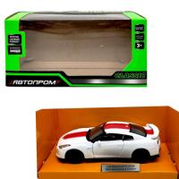 Машинка металева Nissan GT-R, БІЛИЙ Автопром 4353