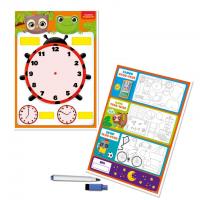 Дошка-тренажер Годинник та розпорядок дня Vladi Toys VT5010-29