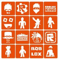 Набір трафаретів для біо-тату "Roblox" Roblox_simple-16