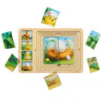 Сортер-пазл Етапи розвитку курочки Ubee ПСФ018