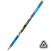 Олівець графітний з гумкою, тригранний HW Kite HW25-046