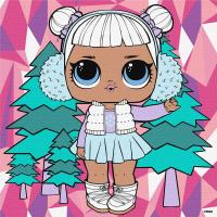 Картина за номерами L.O.L. Surprise! Winter chill. Snow Angel 25х25 см Ідейка KHO1318