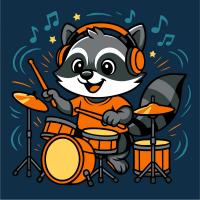 Набір для розпису по номерах ЄНОТ З БАРАБАНАМИ 25Х25 Ідейка KHO1310