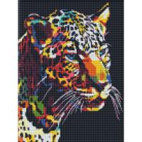 Алмазна мозаїка Ягуар поп-арт 30х40см Ідейка AMO7214