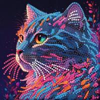 Алмазна мозаїка "Вибух кольорів" ZAV1818-4, 18х18 см