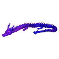 Іграшка рухлива 3D Дракон 45см (ФІОЛЕТОВО-СИНІЙ) MIC 43178