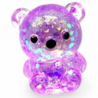 Антистрес, жуйка-тягучка Ведмедик 5 см (фіолетовий) MIC KA-23-1969