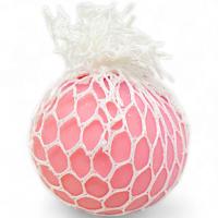 Антистрес Мʼячик-мозок Mesh Squish Game (6 см), піна, рожевий MIC MS-23-445