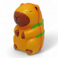 Іграшка-антистрес сквіш Капібара, рюкзак-черепаха, 9 см MIC C68766