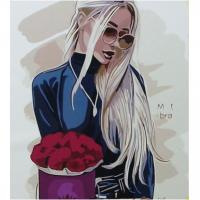 Картина по номерах Стильна леді 40х50 см Оптифрост 0674