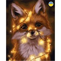 Картина по номерах Лисеня в гірдянді 40x50 см Origami LW380