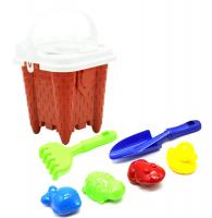 Дитячий пісочний набір Вежа червоний Bamsic 1265