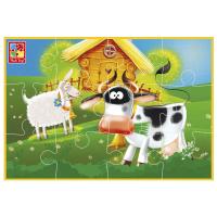 Мʼякі пазли Малюк зможе: Ферма (12 елем) Vladi Toys VT1103-97