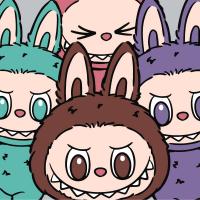 Набір для розпису по номерах для дітей Команда Лабубу 25х25см Ідейка KHO1301