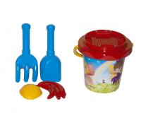 Набір пісочний 3 ТехноК (червоний) Технок 3138