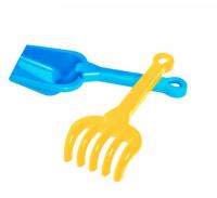 Набір Лопатка та граблі (синій) Технок 1363