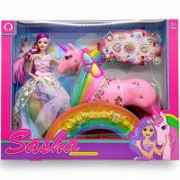 Ігровий набір - Лялька з єдинорогом та аксесуарами MIC 51839