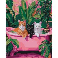 Картина по номерах Котики в ванній 40х50 см Art Craft 11692-AC