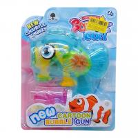 Пістолет з мильними бульбашками Рибка механічний (синій) GOLD TREE TOYS JNH802