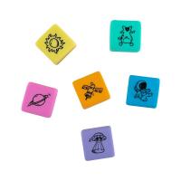 Набір гумок у пластиковому боксі Space, 6 шт., асорті Kite K24-145