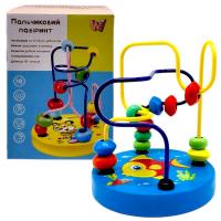 Пальчиковий лабіринт WToys, деревʼяний, в коробці (БЛАКИТНИЙ) MIC 70544