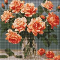 Алмазна мозаїка Витончений букет 30х30 см Ідейка AMO7887