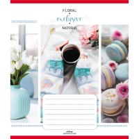 Зошит загальний "Квітковий колаж" 048-590423K-5 у клітинку, 60 аркушів