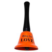 Дзвіночок довгий  LOVE 12,5 см (ПОМАРАНЧЕВИЙ) MIC PR1549