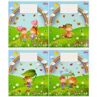 Зошит кольоровий 12 аркушів, лінія (20 штук в упаковці) Мрії Збуваються 2156