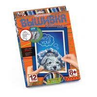 Вишивка хрестиком по номерам, Собака Dankotoys VK-01-07