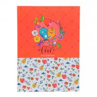 Блокнот з білими сторінками, 80 аркушів (помаранчевий) Fresh Sh18342-18345