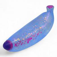 Антистрес жуйка-тягучка Банан (блакитний) MIC C68798