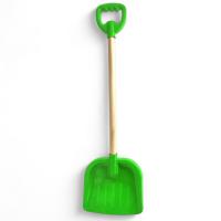Лопата №4 з деревʼяною ручкою, 80 см (зелена) Bamsic 0156
