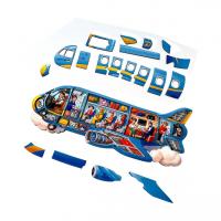 Пазл-вкладиш деревʼяний Літак (48 см) Ubumblebees ПСФ161