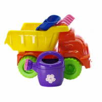 Ігровий набір для пісочниці №2 013565 з лійкою  Жовто-Помаранчевий