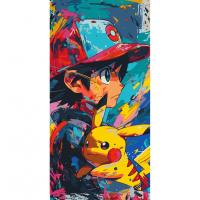Картина по номерах аніме  Вірний друг Пікачу 40х80 см Art Craft 16108-AC