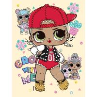 Набір з алмазною мозаїкою (вибірковою) L.O.L. Surprise! SWAG 15x20см Ідейка AML1196