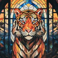 Алмазна мозаїка (не повна викладка) Могутній погляд 30х30 см Strateg DEEX16291