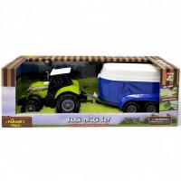 Трактор з причепом (підсвічування, звук) Huanzhi Toys 550-3P