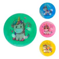 Мʼячик гумовий Єдиноріг, вага 60 грам, розмір 9 ``(23 см), мікс MIC C43303