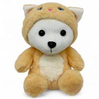 Мʼяка іграшка Ведмедик в костюмі котика, 24 см Копиця 00004-41