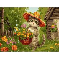 Картина по номерах Милий садівник 30х40  см Ідейка KHO6635